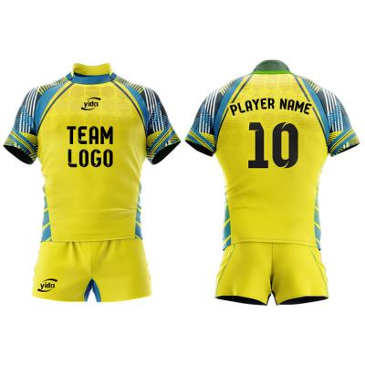 China Breathable Custom New Design Full Sublimation Printing Kids Boys Girls Rugby Fit Tank Top Uniforms for sale