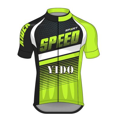 China Full Polyester Switzerland Breathable Sublimated Printed Top Bicycle Wear Mens Cycling Jersey Top for sale