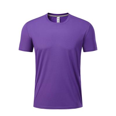 China Anti-Wrinkle Order Online Men Round Neck Short Sleeves Comfortable 100% Polyester Sport T-Shirt for sale