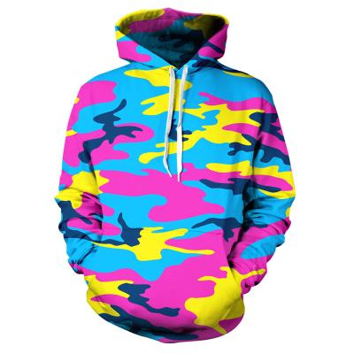 China Anti-wrinkle fully printed sportswear camouflage hoodie heat fleece unisex sublimation hoodies for sale