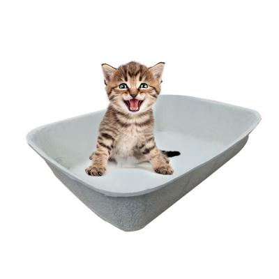 China Eco-Friendly Disposable Cat Litter Basin Vehicle Travel Sustainable Biodegradable Bag Can Be Folded Lazy Shovel Free Disposable Paper for sale