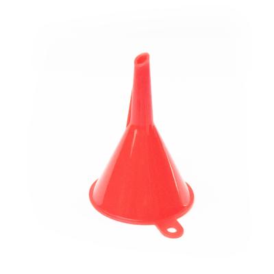 China Wheat Straw PP Disposable Degradable Separating Funnel 55mm Spilling Mini Red Funnel for sale