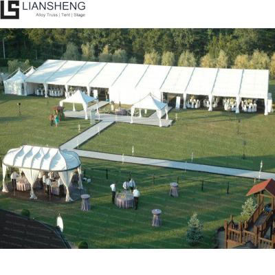 China Sun Rain Protection High Quality Outdoor Event White Or Clear PVC Proof Big Wedding Party Marquee Aluminium Tent for sale