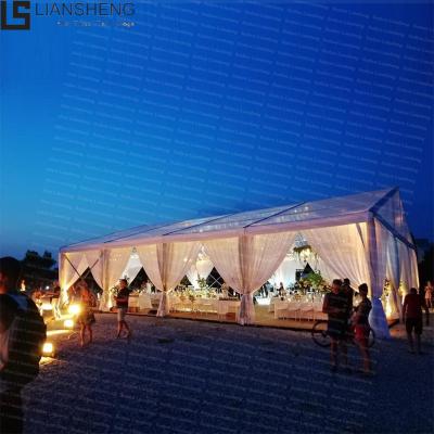 China Strong Rust Resistance Wedding Party Sun Rain Protection 100-1000 People Outdoor White Or Clear Aluminum Tent , Strong Wind Resistance for sale