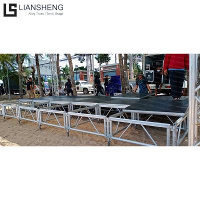 China TUV Factory Direct Sale Adjustable Legs Quick Setup Aluminum Portable Stage For Concert for sale