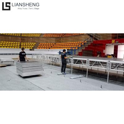 China Factory Cheap Price TUV Adjustable Legs Quickly Install Mobile Aluminum Portable Concert Stage Used Outdoor Shade for sale