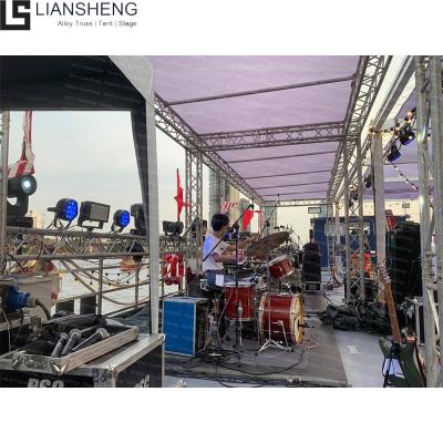 China Aluminum alloy 6061-T6 20 meter span aluminum stage box truss structure for sale