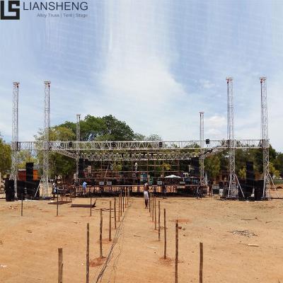 China Aluminum alloy 6061-T6 Liansheng lighting aluminum truss stage truss for music event concert for sale