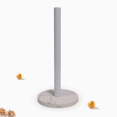 China Minimalist Ready To ShipIn Stock Fast Shipping Gold Paper Towel Holder Standing Paper Towel Holder Countertop Roll Vertical HOL for sale