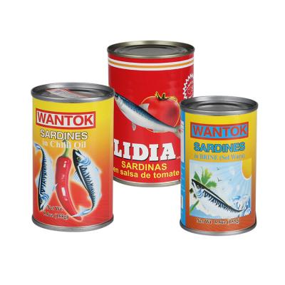 China Canned sardines in tomato/oil/brine sauce NW425G/DW235G for sale