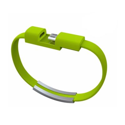 China Hot Selling Micro Computer Mobile Phone Wristband USB Cable Wristband Charging Cable For Android Phone for sale