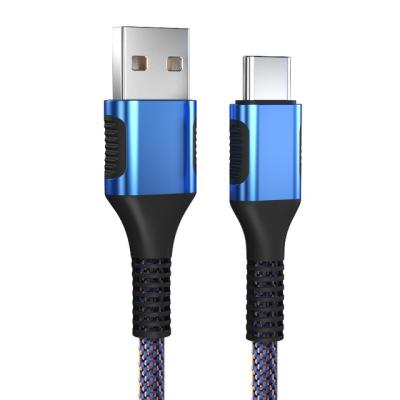 China 2021 hot sales mobile phone high quality nylon braided data line usb cable usb fast charging cable for sale