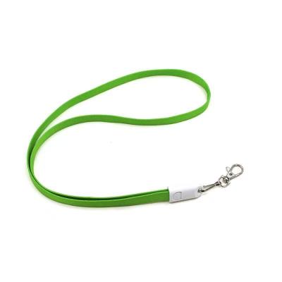 China COMPUTER 2 in 1 dual head data cable lanyard cable charger chain usb micro sided mobile charger cable for sale