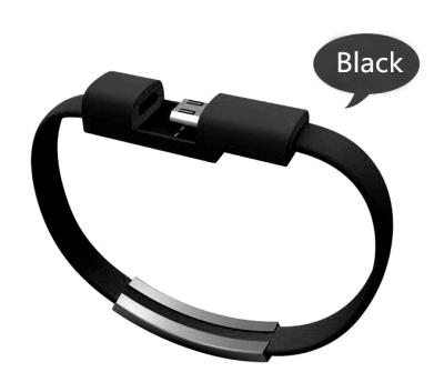 China Camera Micro USB Type Mobile Phone Accessories Wristband USB Data Cable For iPhone And For Android for sale