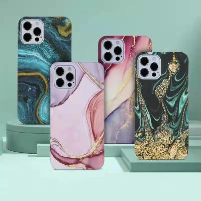 China Anti-fall for Iphone 13 pro Marble Phone Case, Soft Microfiber Fabric Scratching Cushion Phone Case for sale