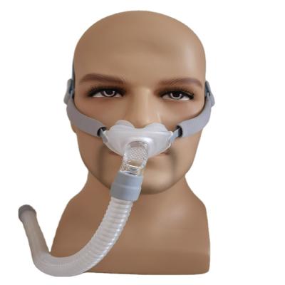 China Adult Nasal Mask Silicon CPAP Sleep Mask Pillow Snore Nasal Mask for Auto CPAP No Machine Stop Invasive Medical Sleep Snoring and Apnea for sale