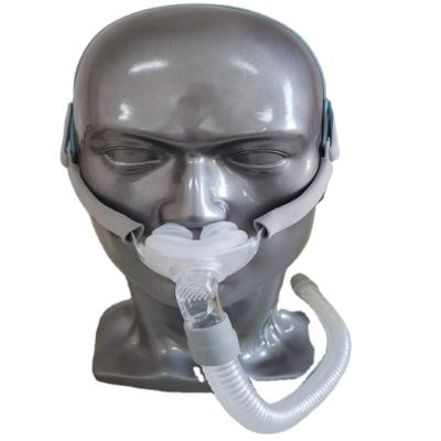 China Adult snoring face breathing nasal pillow cpap mask with nasal piping pillow mask for cpap machine for sale