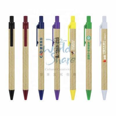 China Promotional Pen Wholesale custom Multifunctional Pen paper pen manufacturer promotion classic paper ball pen for sale