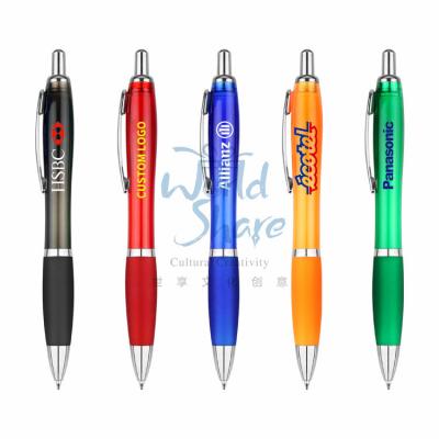 China Promotional Pen Worldshare office use  gift cheap plastic promotional ballpoint pen wholesale ball pens with custom logo print for sale