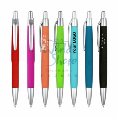 China Promotional Pen World Share Office Supplies Advertisement Wholesale Cheap Customizable Logo Ballpoint promotion pen with logo for sale