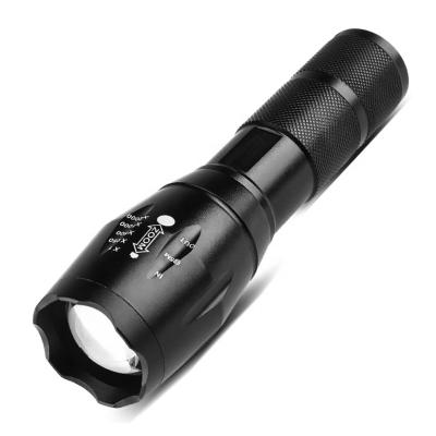 China Camping Rise Hunting Fishing Emergency Self-Defense Buzz T6 High Brightness Waterproof Torch High Brightness Tactical Camping LED Torch Rechargeable Flashlight for sale