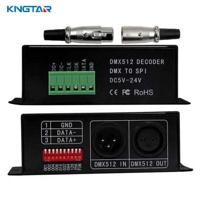 China DC5V-24V WS2801 WS2811 UCS1903 SPI 3 channel DMX decoder 170 pixels for sale