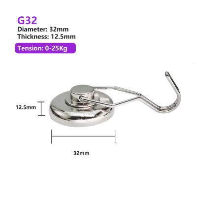 China High Quality Rotating Magnetic Hooks Swivel Hook NdFeb Magnet Hook For Sale for sale