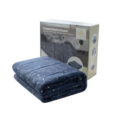 China Highest Quality Therapy Cotton Weighted Worry Insomnia Double Quilted Blanket Blanket for sale