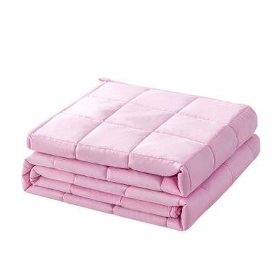 China Therapy Shops Hot Sale Glass Beads Purified Organic Cotton Weighted Blanket for sale