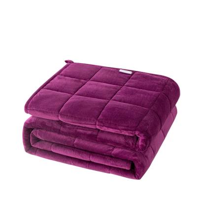 China Therapy Factory Price Customize Color Sleep Relaxation Stress Worry Home Gravity Weighted Blanket for sale