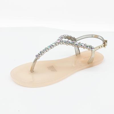 China Plastic Ladies Casual Jelly Shoes Wholesale Fancy PVC Sandals Fashion Trend Ladies Luxury Flat Ladies Shoes for sale