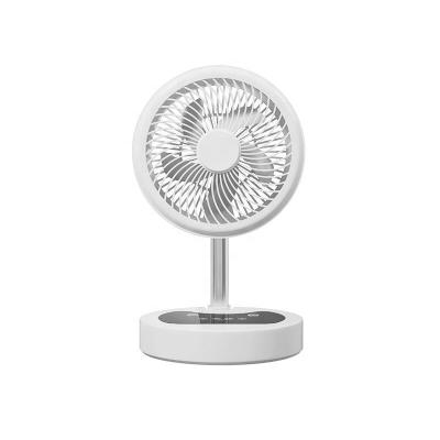 China Home Appliances 3gold 8inch Rechargeable Portable Telescopic Folding Cool Colorful Light Mist Air Fan for sale