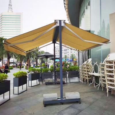 China waterproof & Sun-protection Sunshade / Double Sides Balcony Free Standing Retractable Tent / Wind / Rain Catcher for sale