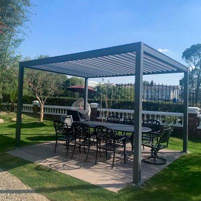 China Sun And Rain Shade Best Selling Motorized Aluminum Covering Retractable Canopy Pergola for sale