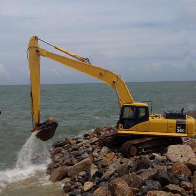 China Crawler Excavator 5-50ton Excavator Attachments Long Reach Boom Arm River Dredging Long Boom Port Dredging Long Reach for sale