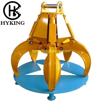 China Crawler Excavator OEM Excavator Orange Peel Scrap Grapple for sale