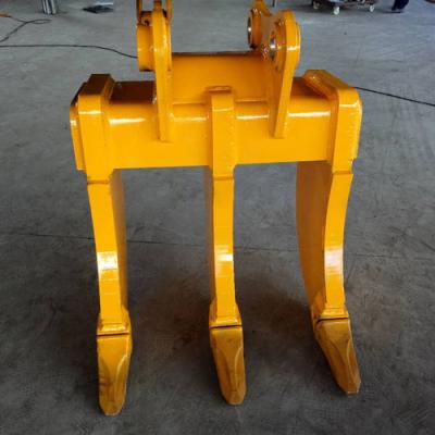 China Construction worksÂ   Excavator Multi Ripper Bucket High Hardness Q345b Steel Material for sale