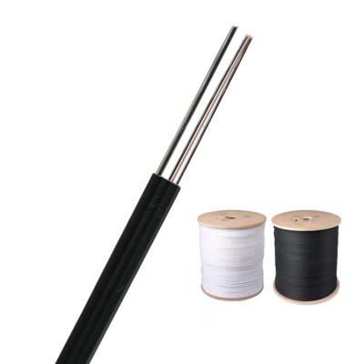 China Telecom communication ANATEL flat cable FTTH 1/2/4 FO CORDS G657A1 self-supporting fiber optic fiber optic cable lszh for sale