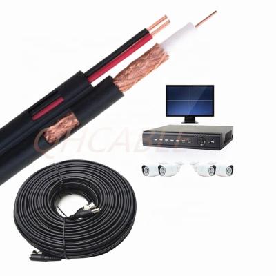 China CCTV System Factory Direct Supply High Quality CCTV CABLE RG59 With Power /RG6 +2DC Coaxial Cable With Power Wire for sale