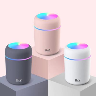 China Essential [OEM/Customized Logo] Modern Air Humidifier Diffuser for Home Car USB Fogger with LED Night Lamp for sale