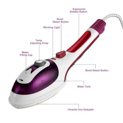 China Car Support Customized Logo Portable Electric Iron Steam Ironing Machine for sale