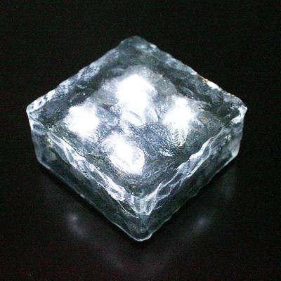 China Outdoor Solar Powered Buried Lights Outdoor Aisle Corridor Waterproof Energy Saving IP65 LED Ice Brick L for sale