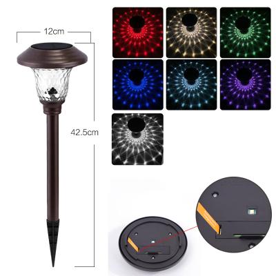 China Lawn Installation Led Outdoor Waterproof Glass Lawn Light Solar Ground Light Socket Stainless Steel Garden Landscape Lamp for sale