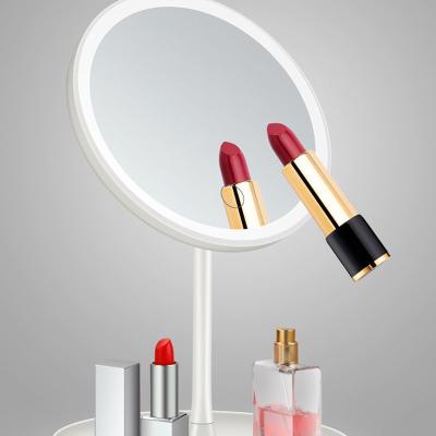 China Modern Northern Europe LED Ring Light Portable Makeup Mirror Intelligent Smart Dressing Table With Lights for sale