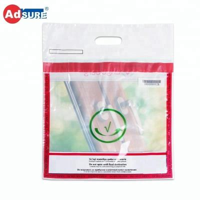 China Airport Security Plastic Tamper Duty Free Shop ICAO STEBs Visible Bags For Airport Packing Package for sale