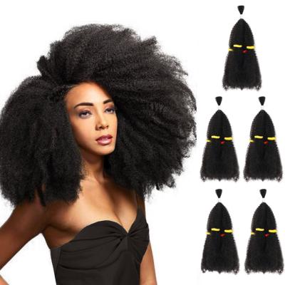 China Low Temperature Synthetic Fiber Marley Hair For Twists 10 Inch Short Afro Twist Braiding Hair Curly Crochet Braids Synthetic Fiber Hair Extensions For Women for sale