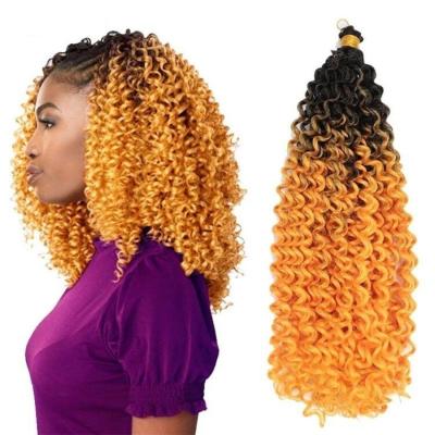 China Water Wave Synthetic Crochet Braids Hair Extension Bohemian Bohemian Braids For Afro Women Hair Wavy Braiding Loose Sheer Blonde Brown for sale