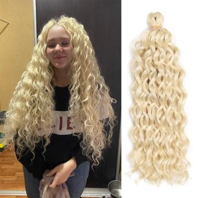 China 20 Inch Surf Hair Braiding Extensions High Temperature Fiber Crochet Braids Ombre Color Synthetic Hawaiian Surf Braiding Hair For Women for sale