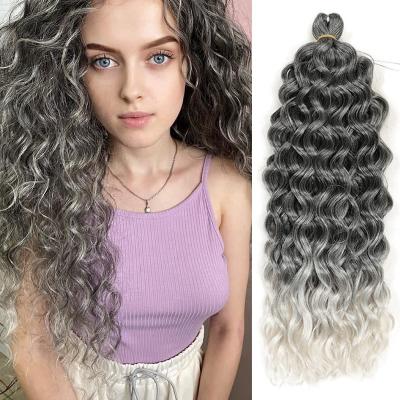 China High Temperature Fiber Afro Loop Hawaii Ombre Hair Braiding Extensions Crochet Synthetic Hawaiian Wave Braids Hair Braiding Hair for sale