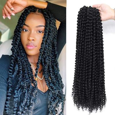 China Ombre Passion Twist Crochet Hair Wigs Water Wave Synthetic Curly Hair Ombre Passion Braiding Hair Twist for sale